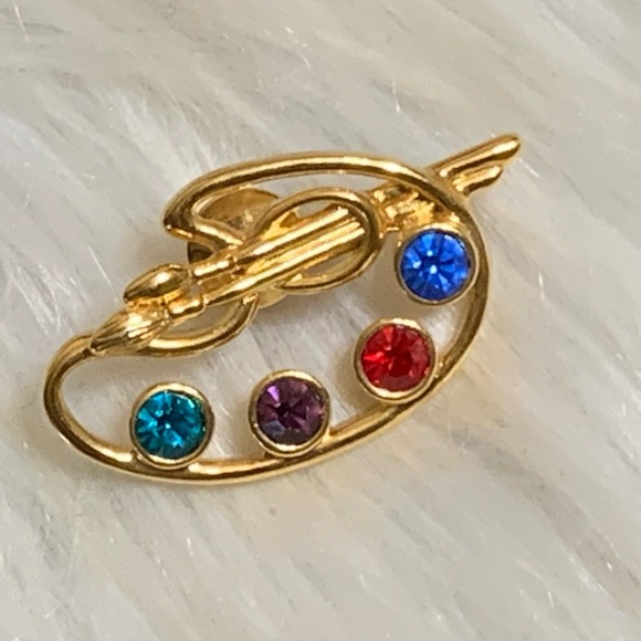 Avon Jewelry - Vintage Avon Painter’s Palette Pin